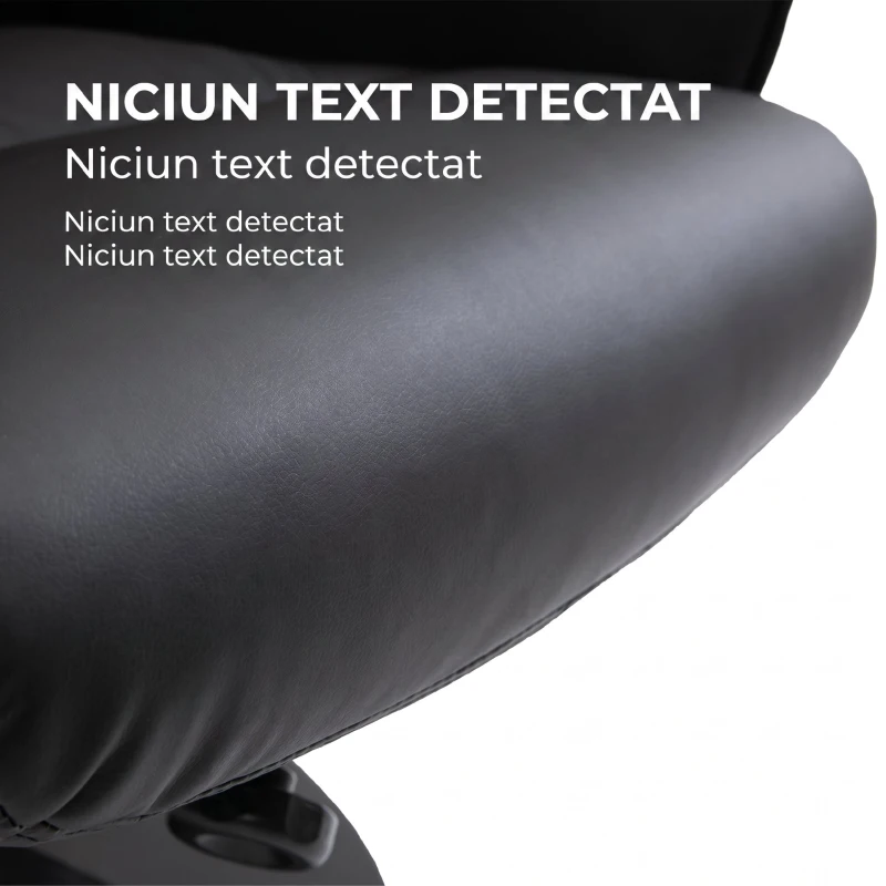 HOMCOM Poltrona Relax com Apoio para os Pés Estofada em PU Poltrona Relax Reclinável até 145° e Giratório 360° com Encosto Ajustável para Sala de Estar Dormitório Escritório 81x81x105cm Preto