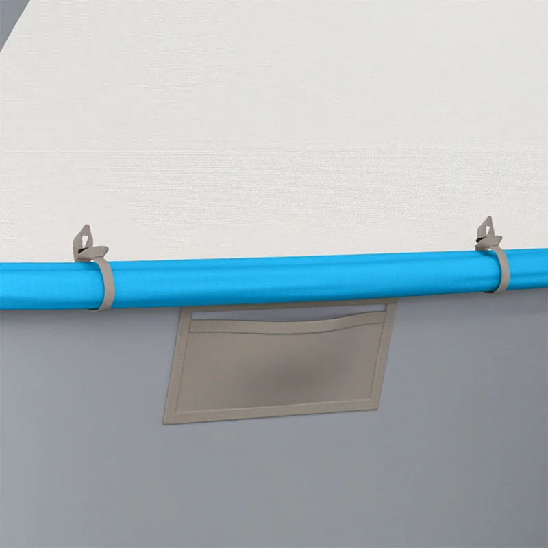 Outsunny Tenda Inflável 3 Pessoas Montagem Rápida Tenda de Camping Exterior com Bomba de Ar Janelas em Rede Teto Removível