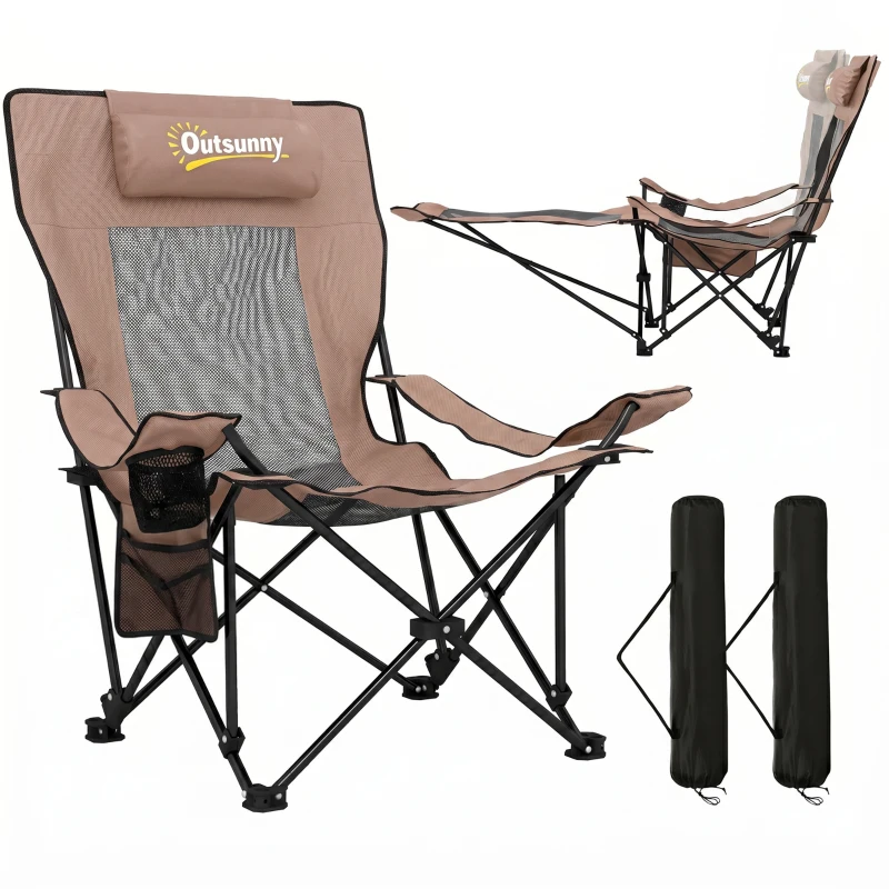Outsunny Scaun de camping relax