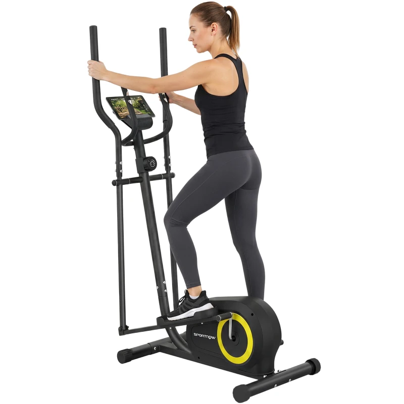 SPORTNOW Elliptique Maison, Magnétique Silencieux, Compatible App