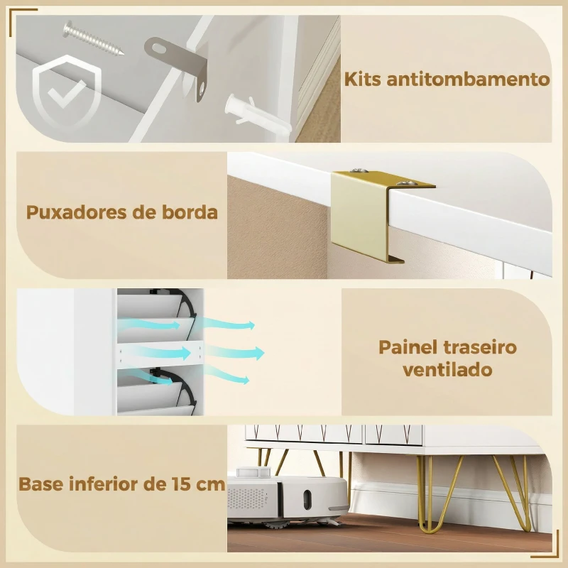 HOMCOM Sapateira Estreita com 2 Compartimentos Abatíveis Armário e Prateleiras Ajustáveis 10-14 Pares de Sapatos 110x25x110,6 cm Branco