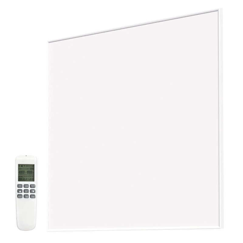 HOMCOM Elektrischer Heizer, Wandmontage, Infrarot-Heizung, energiesparend, Thermostat, Timer, Fernbedienung, Überhitzungsschutz