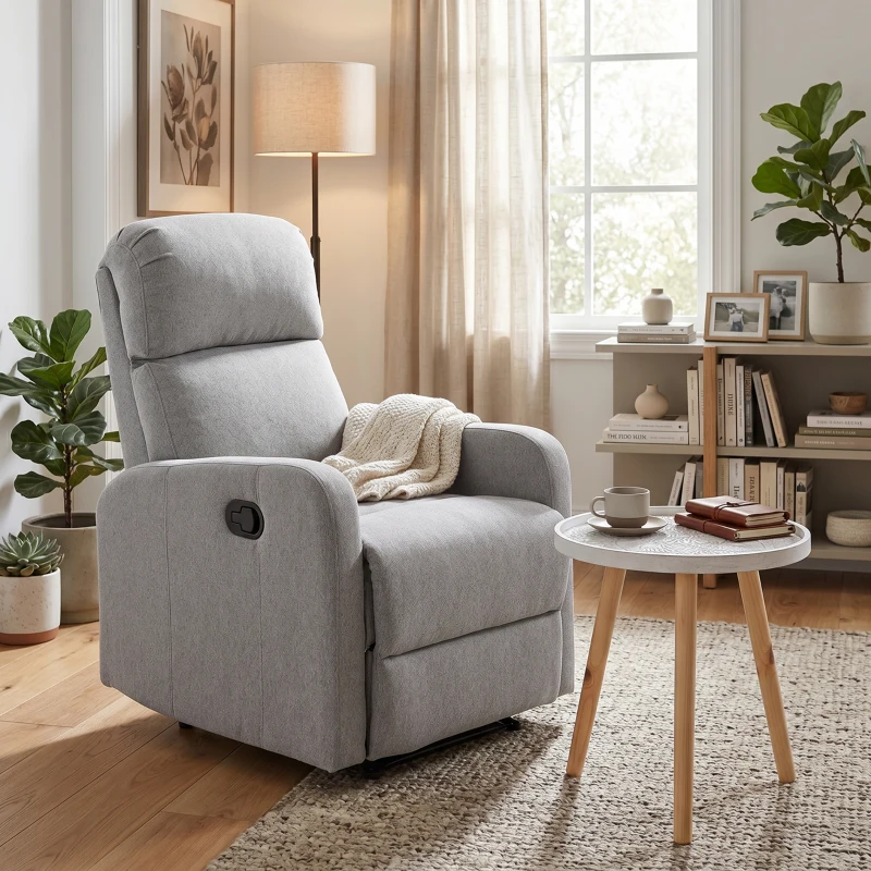 Homcom Fotoliu Relaxare – Rabatabil 168°, Cu Suport pentru Picioare