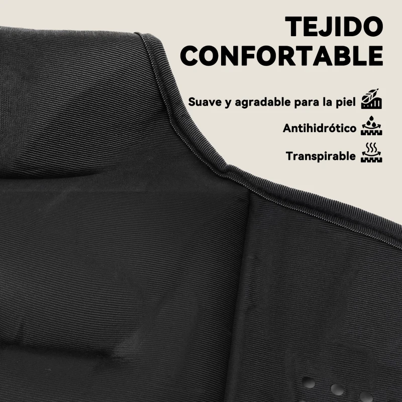 SPORTNOW Chaleco Lastrado 8 kg Transpirable con Correas Ajustables y Bandas Reflectantes para Entrenamiento Fuerza Jogging Negro