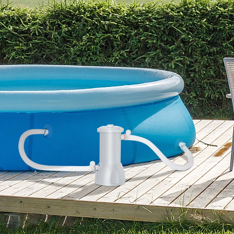 Outsunny Pompe de filtration épurateur à cartouche pour piscine hors sol 3785 L/h 90 W