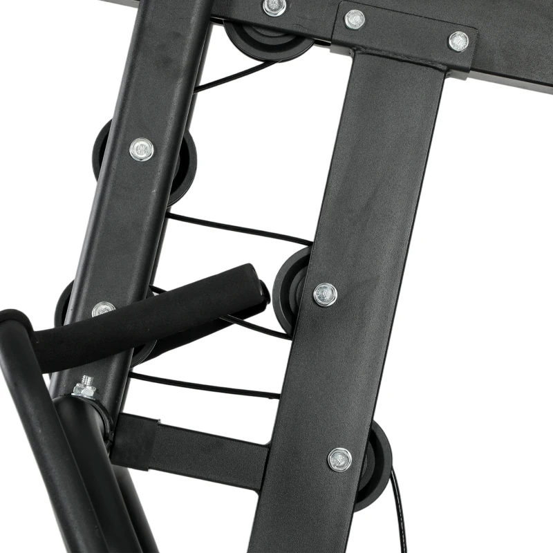 SPORTNOW Multi Gym with Adjustable Seat and Back, All in One Home Gym Machine with 45kg Weight Stack for Full Body Strength Training