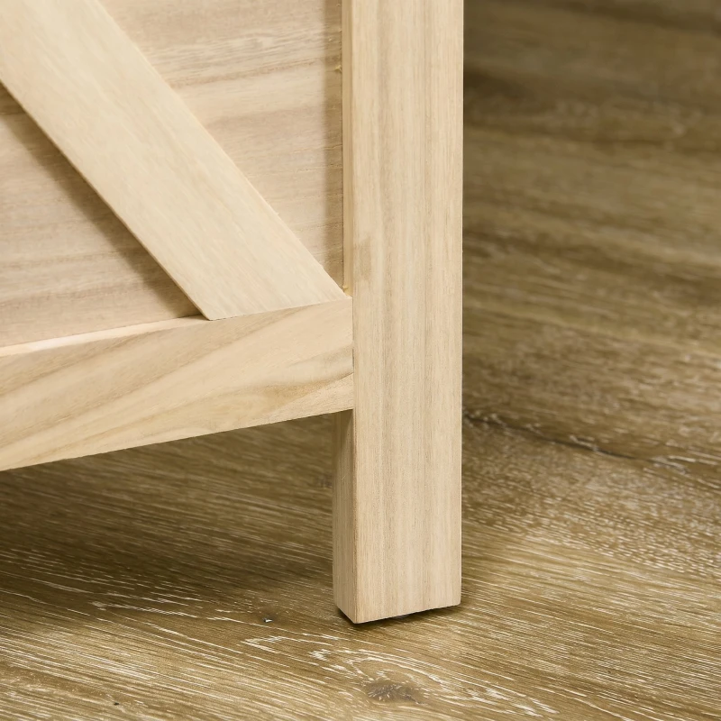 HOMCOM Paravent intérieur en bois 3 panneaux séparateur de pièce pliable panneau perforé 114 x 1,7 x 144,5 cm bois naturel