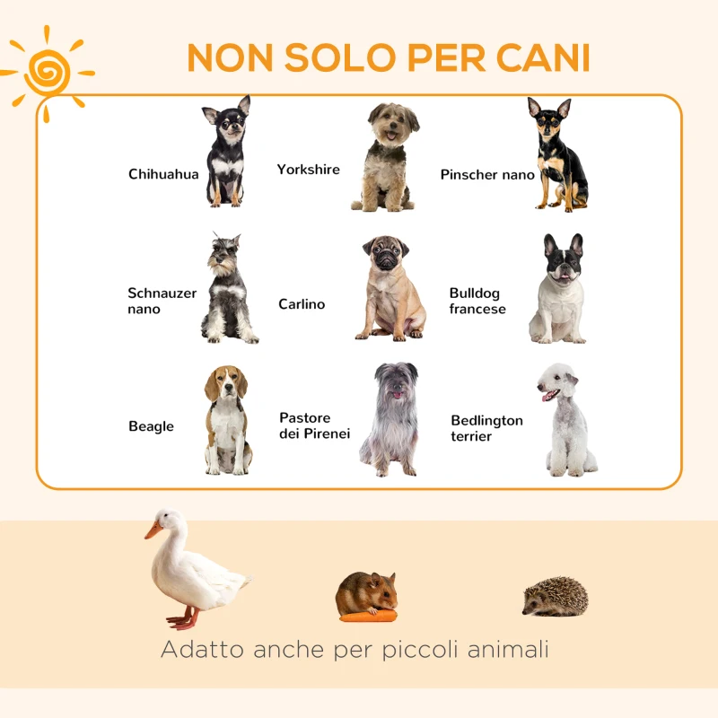 PawHut Recinto per Cani da Esterno e Interno con 8 Pannelli a Rete e Porta, 61 x 61cm, Nero