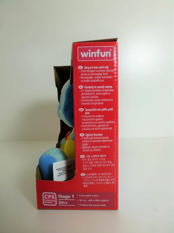 Peluche Perrito Winfun Interactivo con Luces y Sonidos, 15,5x11,5x16,5 Cm, Azul