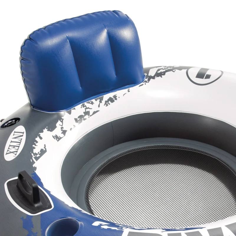 Sillón Hinchable Intex River Run con Respaldo, 135 Cm, Azul