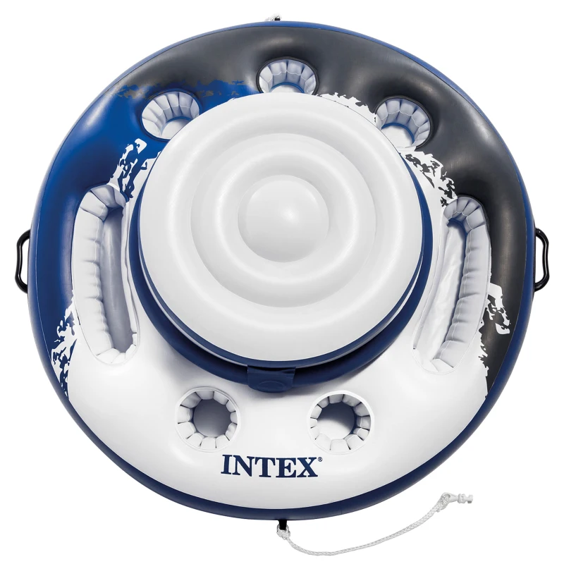 Nevera Flotante Hinchable Mega Chill Intex, Diámetro 89 Cm, Azul