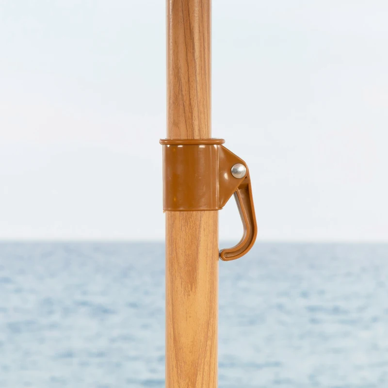 Sombrilla de Playa 8 Varillas con Flecos, 200 Cm, Multicolor