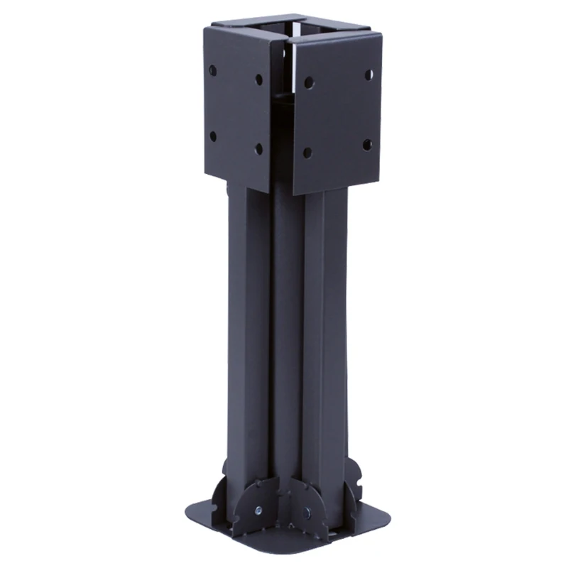 Base en Cruz Aktive Plegable con Tubo Ajustable, 86x86x34 Cm, Negro