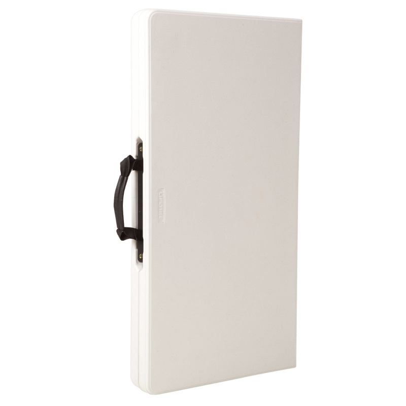 Mesa Cuadrada Plegable Polietileno 38 Mm, 86x86x74 Cm, Blanco