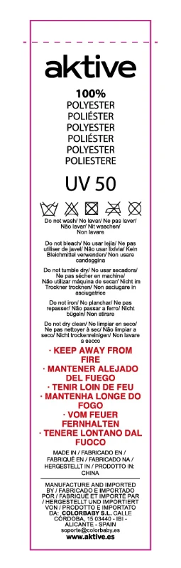 Sombrilla de Jardín Aktive Garden Protección UV30, 240x240x230 Cm, Gris