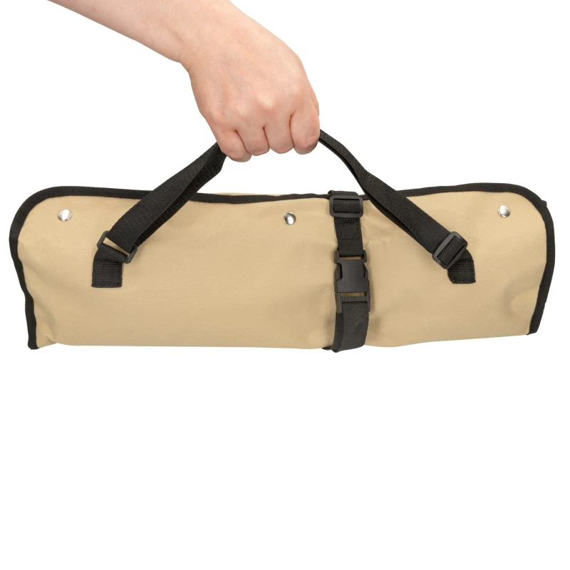 Set Utensilios Barbacoa Aktive con Delantal Plegable y 6 Accesorios, 42x67x41 Cm, Marrón