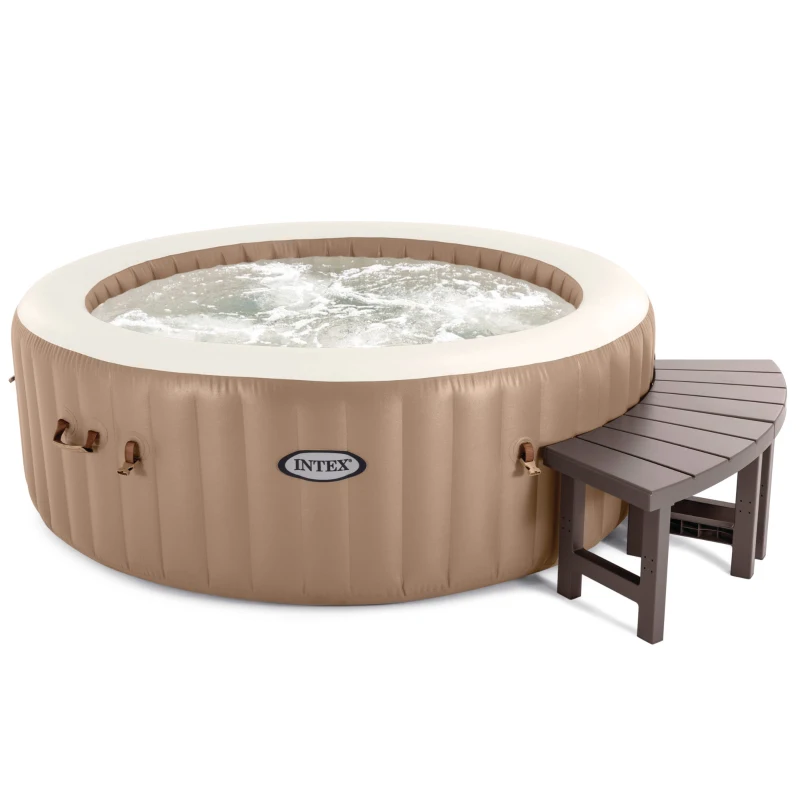 INTEX Pack 2 Bancos Medianos Modulares para Spa Circular 4 Personas, 74,5x23x44,5 Cm, Blanco