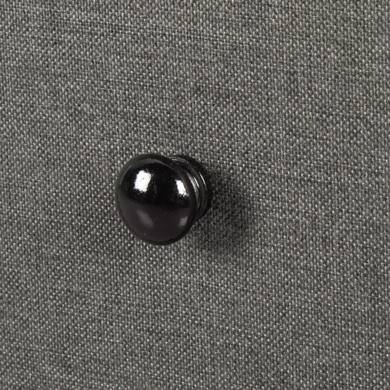 Cómoda 6 Cajones Efecto Mármol con Estructura de Acero, 80x30x62 Cm, Negro
