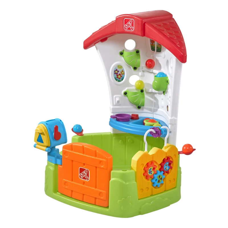 Casita Infantil Corner Interactiva con Cocina y Pelotas, 83,2x80,3x106 Cm, Multicolor