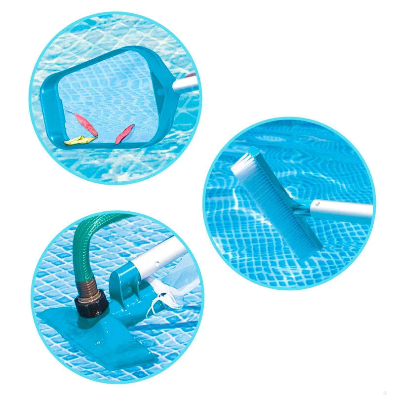 Kit de Limpieza Piscina Básico Intex, 34,5x10,5x47,5 Cm, Azul