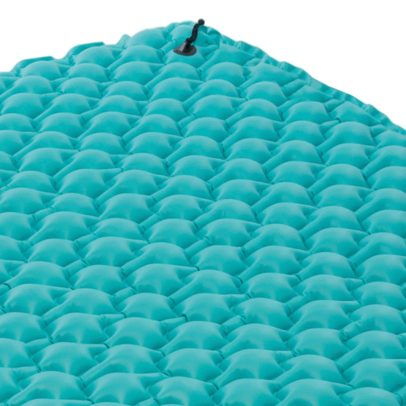 Colchoneta Hinchable Acolchada para 3 Personas, 290x226 Cm, Turquesa