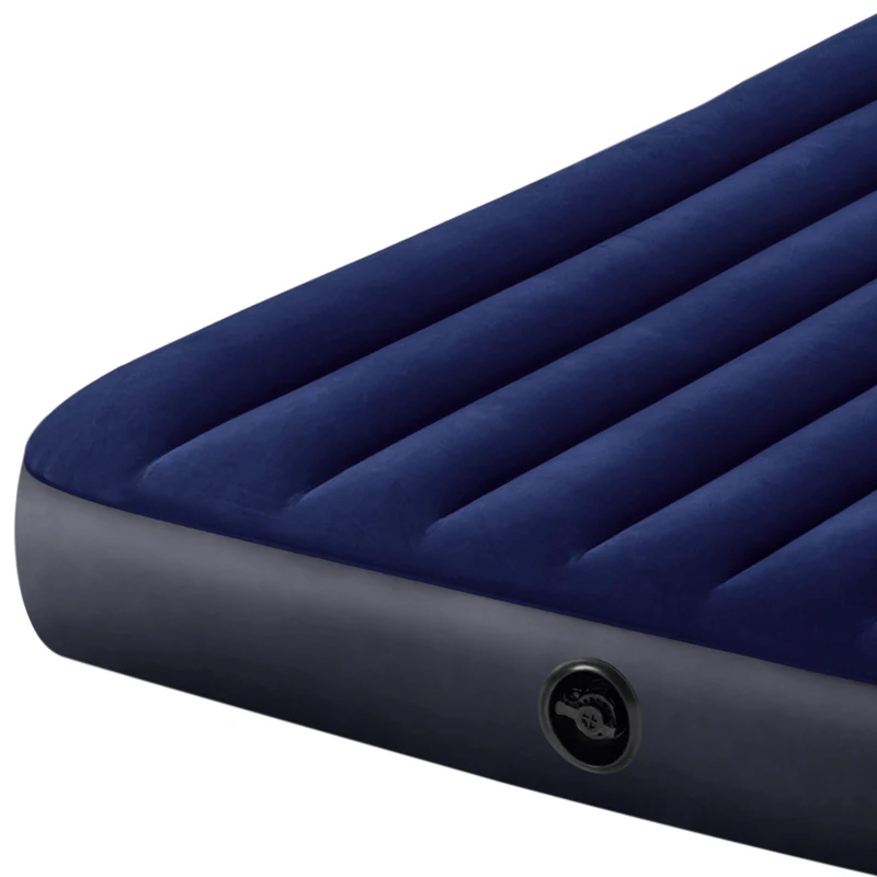 Colchón Hinchable Doble Intex Dura-Beam Classic con Fiber-Tech, 152x203x25 Cm, Beige