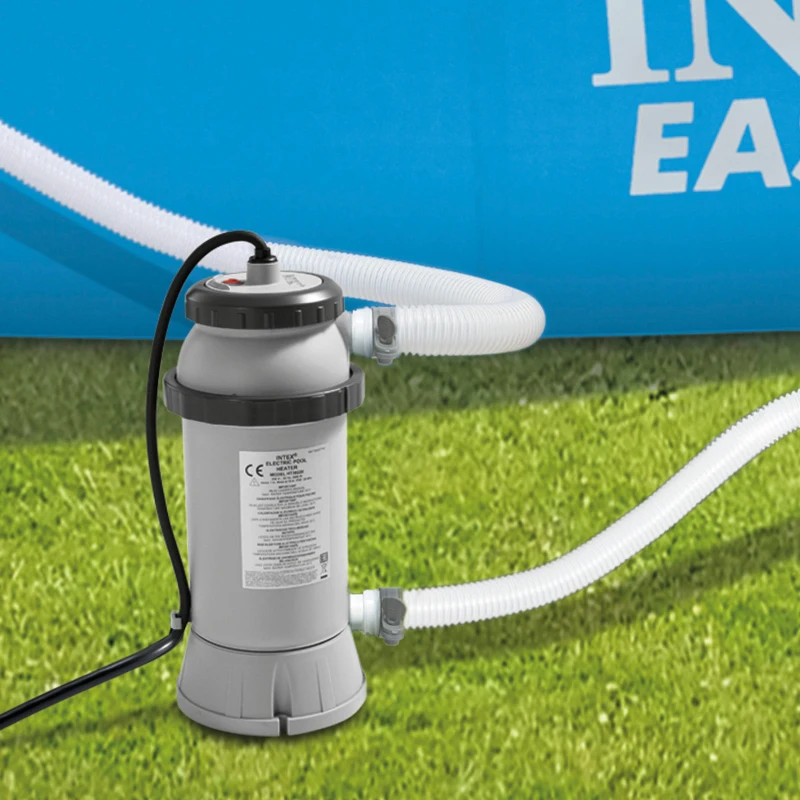 Calentador Eléctrico INTEX para Piscinas Hasta 457 Cm, 18,5x58,5x44 Cm, Gris