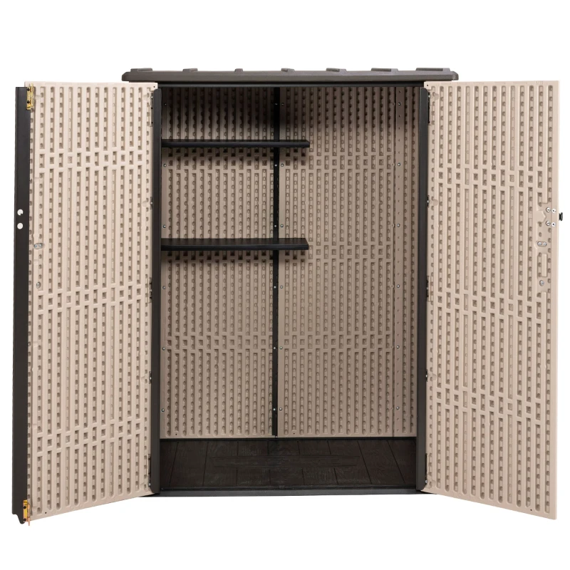 Armario Exterior Vertical 1.500 L Rough Cut™ 143x74x174 Cm, Marrón