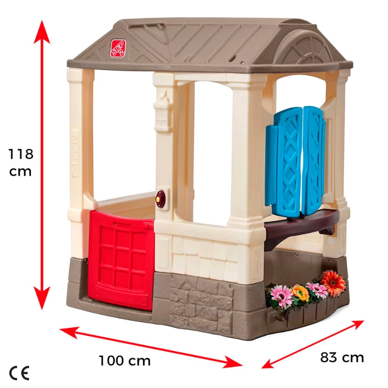 Casita de Juguete Step2 con Timbre Eléctrico, 118x100x83 Cm, Multicolor