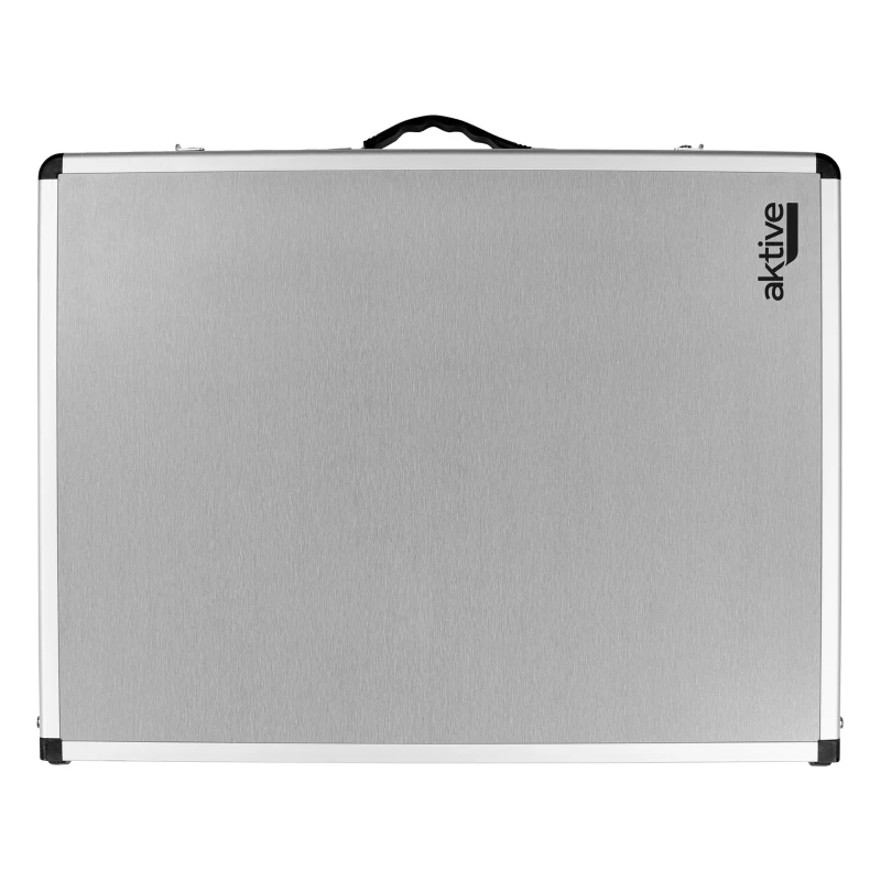 Mesa Plegable Camping Aktive Ajustable 90x60x40/70 Cm, Gris