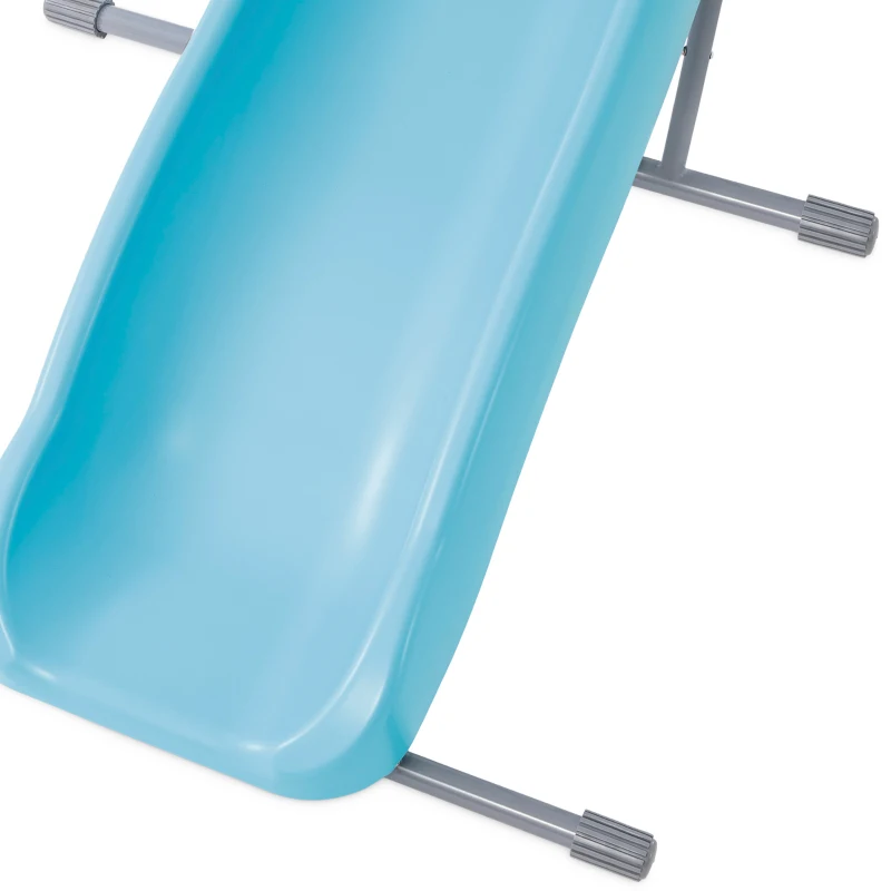 Tobogán Infantil 2 Escalones, 84x196x119 Cm, Azul Cielo