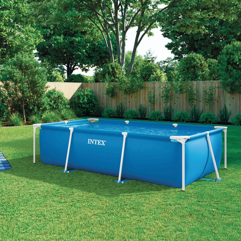 Piscina Desmontable Estructura Metálica Small Frame, 300x200x75 Cm, Azul