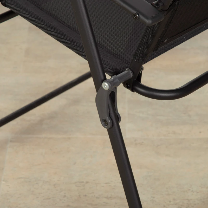 Pack de 4 Sillas Plegables Slim, 47x64x95 Cm, Negro