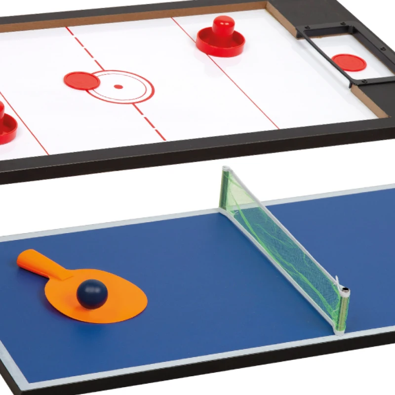 Mesa Multijuegos Sobremesa 4 en 1 Madera, 89x42,5x28,5 Cm, Marrón