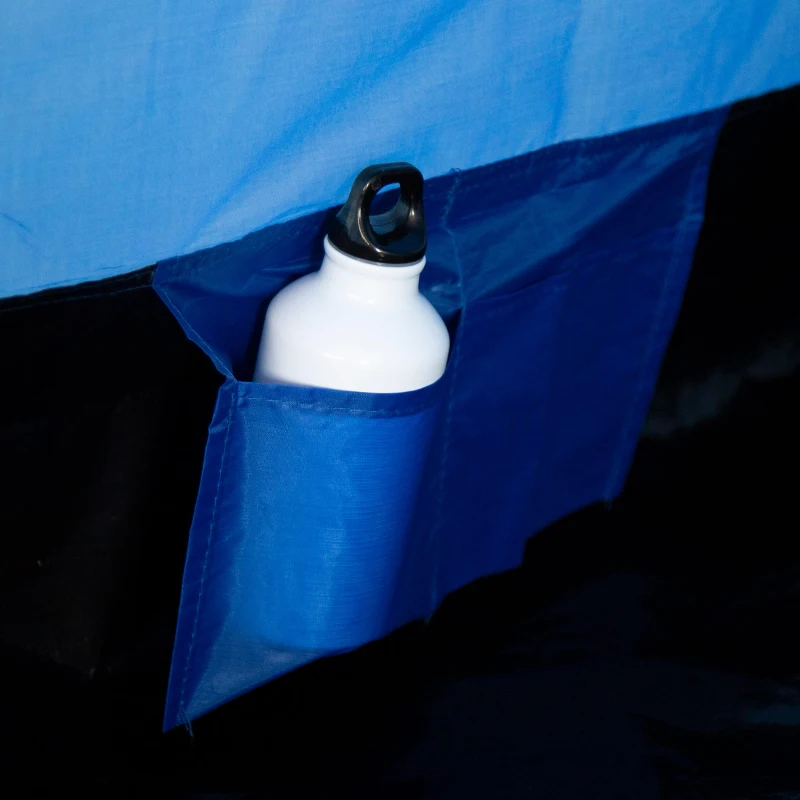 Tienda de Campaña Iglú para 4 Personas, 210x240x130 Cm, Azul