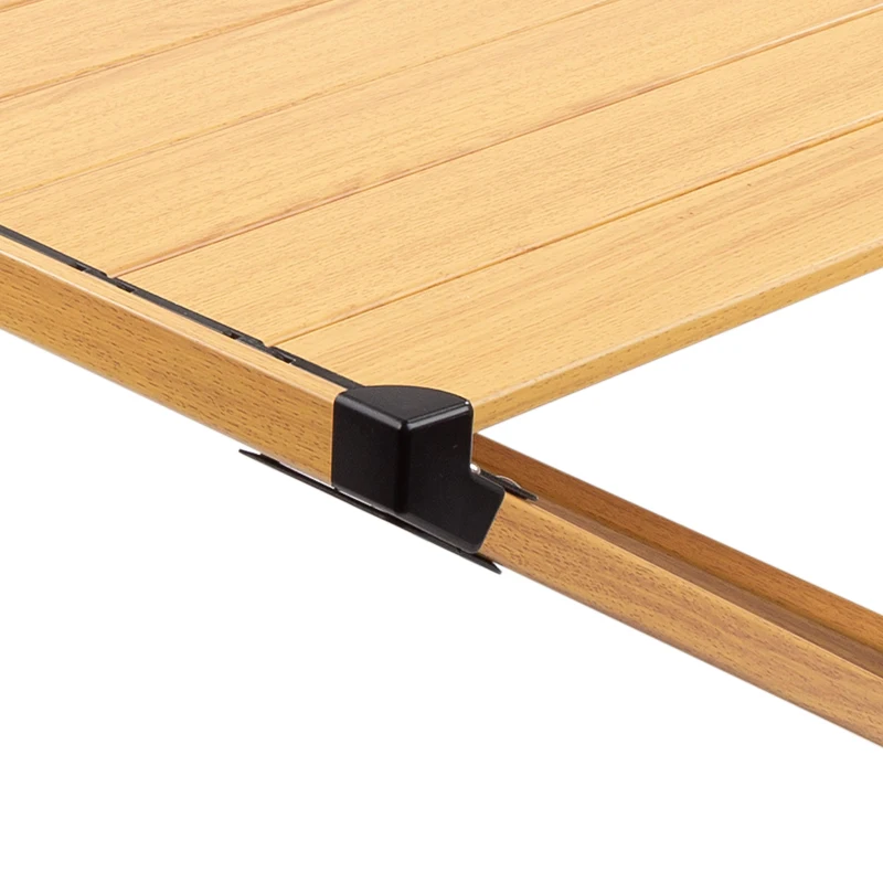 Mesa Plegable Glamping Desmontable con Bolsa de Transporte, 88,5x70,5x43 Cm, Tierra