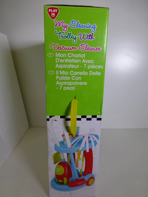 Carrito de Limpieza con Aspirador Eléctrico, 38x14,5x52,5 Cm, Multicolor