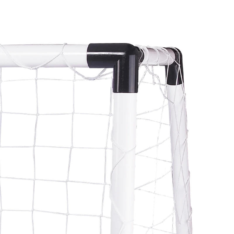 Portería de Fútbol Infantil Plegable con Balón y Bomba, 190x90x132 Cm, Blanco