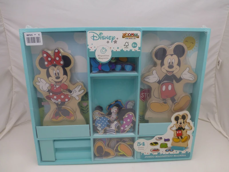 Juego Magnético de Madera Woomax Disney, 34x3x28 Cm, Multicolor