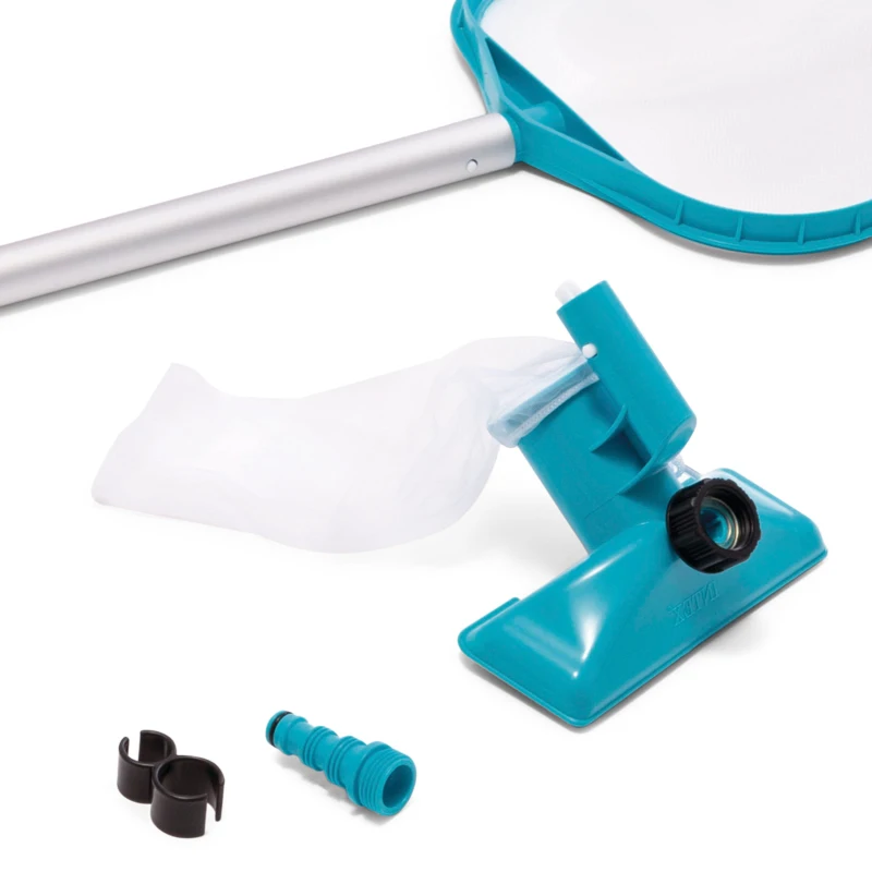 Kit de Mantenimiento INTEX con Mango Telescópico de Aluminio, 239 Cm, Azul