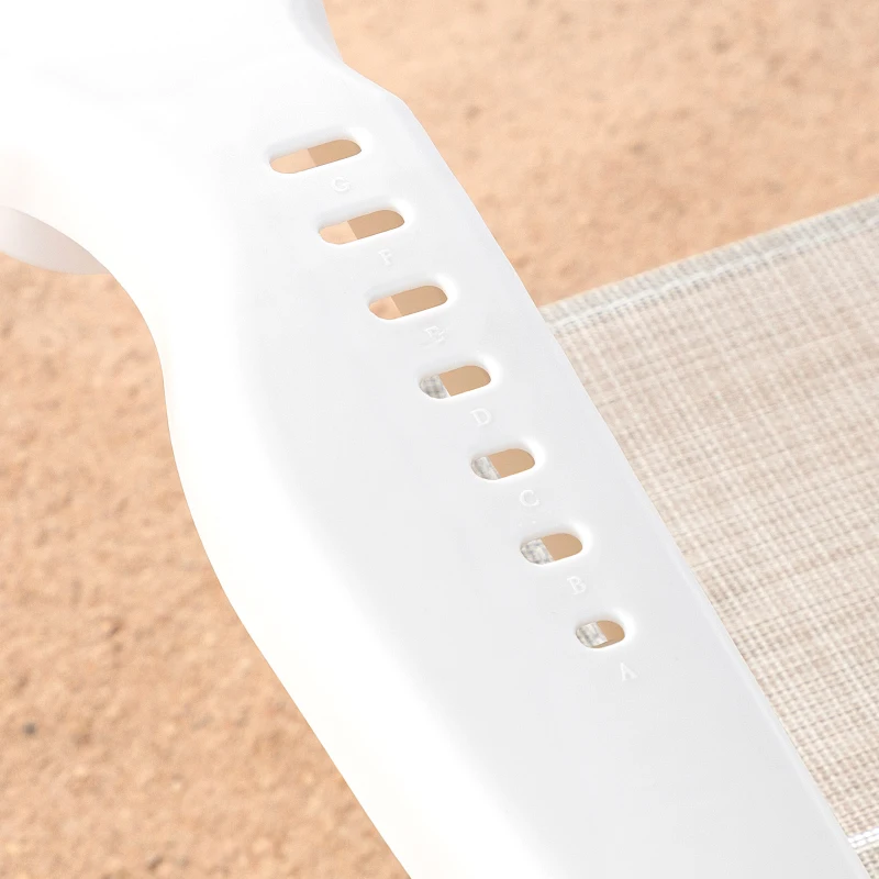 Silla de Playa Aktive Plegable Reclinable 8 Posiciones con Cojín y Asas, 74x12x65 Cm, Beige