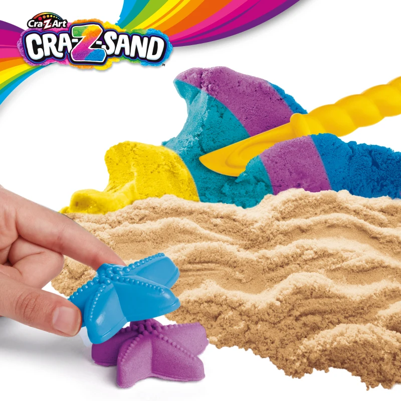 Juego Arena Mágica Moldeable 850 G con 5 Moldes y Cofre, 33,5x6x31 Cm, Multicolor