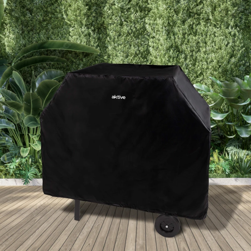 Funda para Barbacoa Impermeable, 142x60x120 Cm, Negro