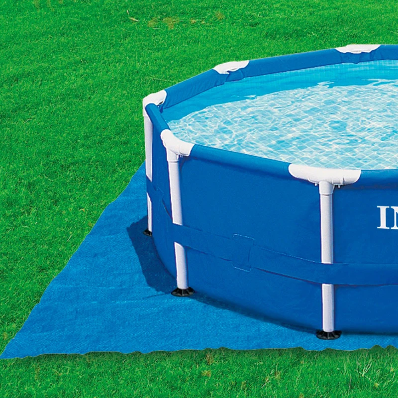 Tapiz Suelo Piscina INTEX Protector Reforzado 472x472x0 Cm, Azul