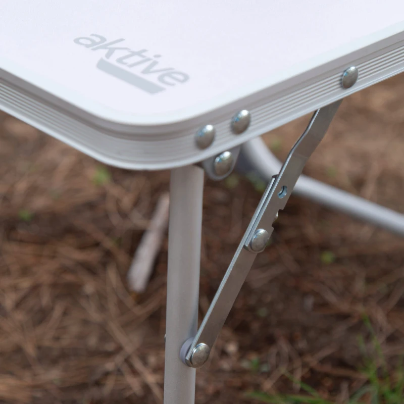 Mesa Plegable Ultraligera Antivuelco, 40x3x40 Cm, Malva