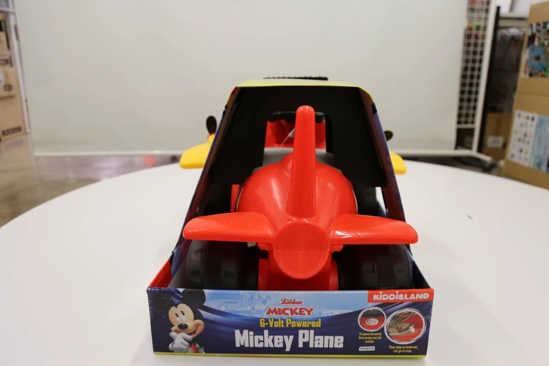 Correpasillos Avión Interactivo Mickey Batería 6V 68,5x44x41 Cm, Multicolor