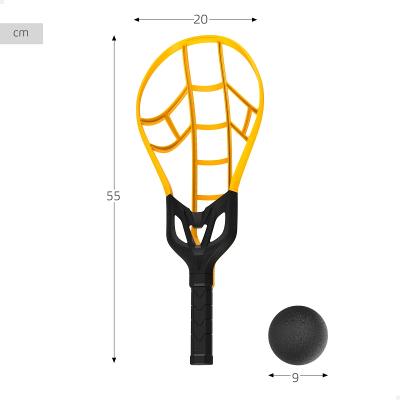 Set Raquetas Trac-Ball Wham-O Grandes para Niños, 46x10,5x30,5 Cm, Amarillo/Negro