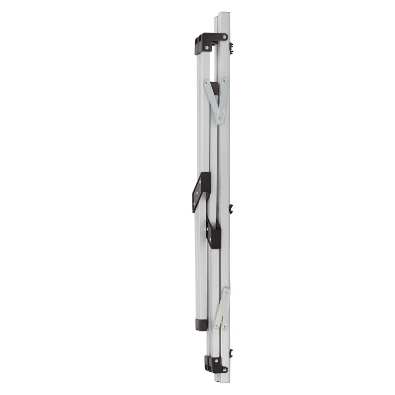 Mesa Plegable de Aluminio Ligera 110x70x70 Cm, Gris