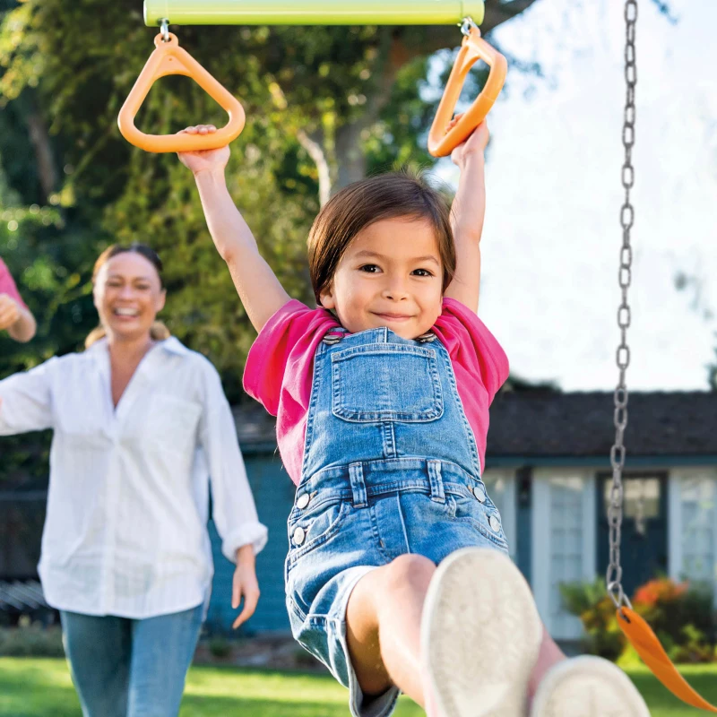Columpio Infantil INTEX con Balancín Biplaza y Trapecio, 467x254x211 Cm, Multicolor