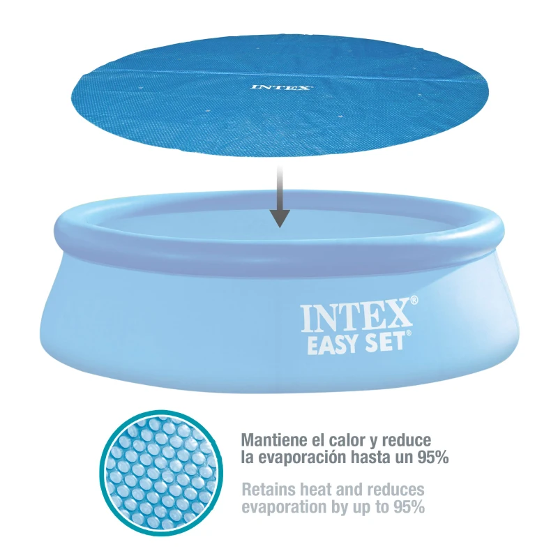 Cobertor Solar INTEX para Piscina Easy Set y Metal Frame, 290 Cm, Azul